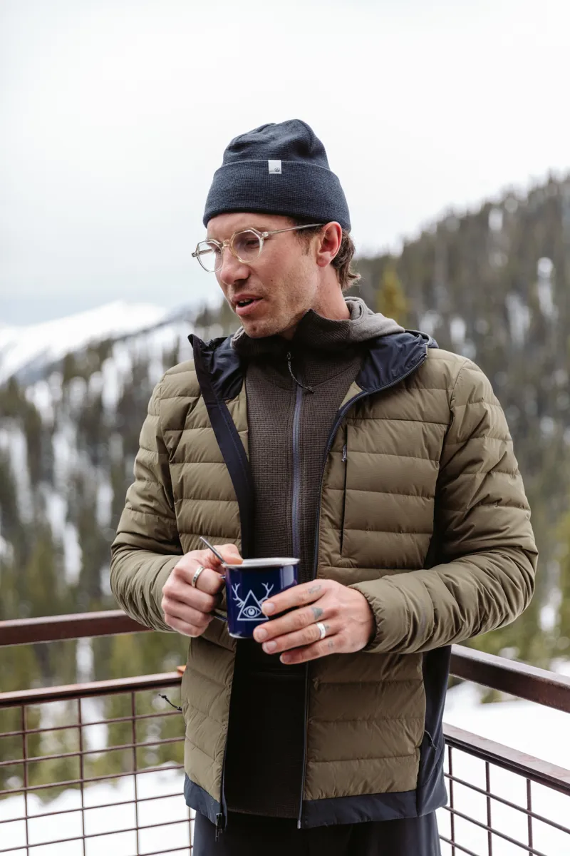 Artilect Mens Divide Fusion Stretch Hoodie Earthen / Black-10